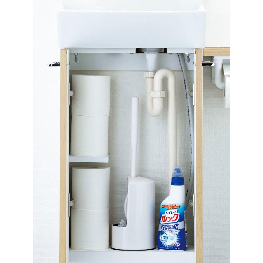 YL-DA83SCHUE LIXIL INAX トイレ手洗 コフレル ワイド(壁付) キャビネットタイプ 410サイズ ハンドル水栓の画像
