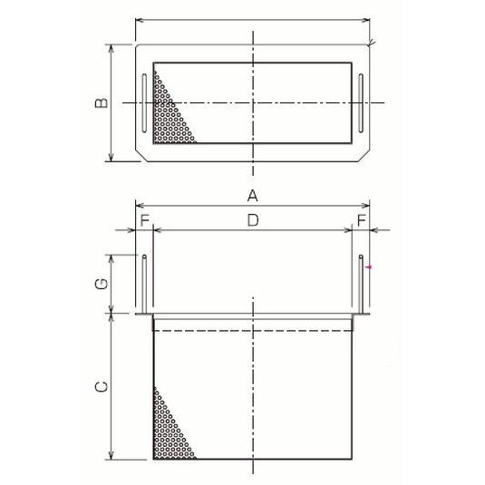 バスケットGT-N225P　前澤化成工業　グリーストラップ用バスケット
