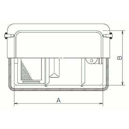 GT-50F 前澤化成工業 FRP製グリーストラップ 小容量床置き型（容量50L 