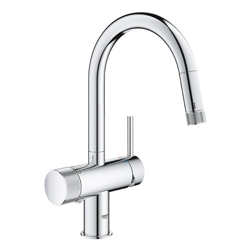 JPK61802　グローエ GROHE　浄水器一体型シングルレバーキッチン混合栓(ヘッド引出タイプ)｜aquashop07