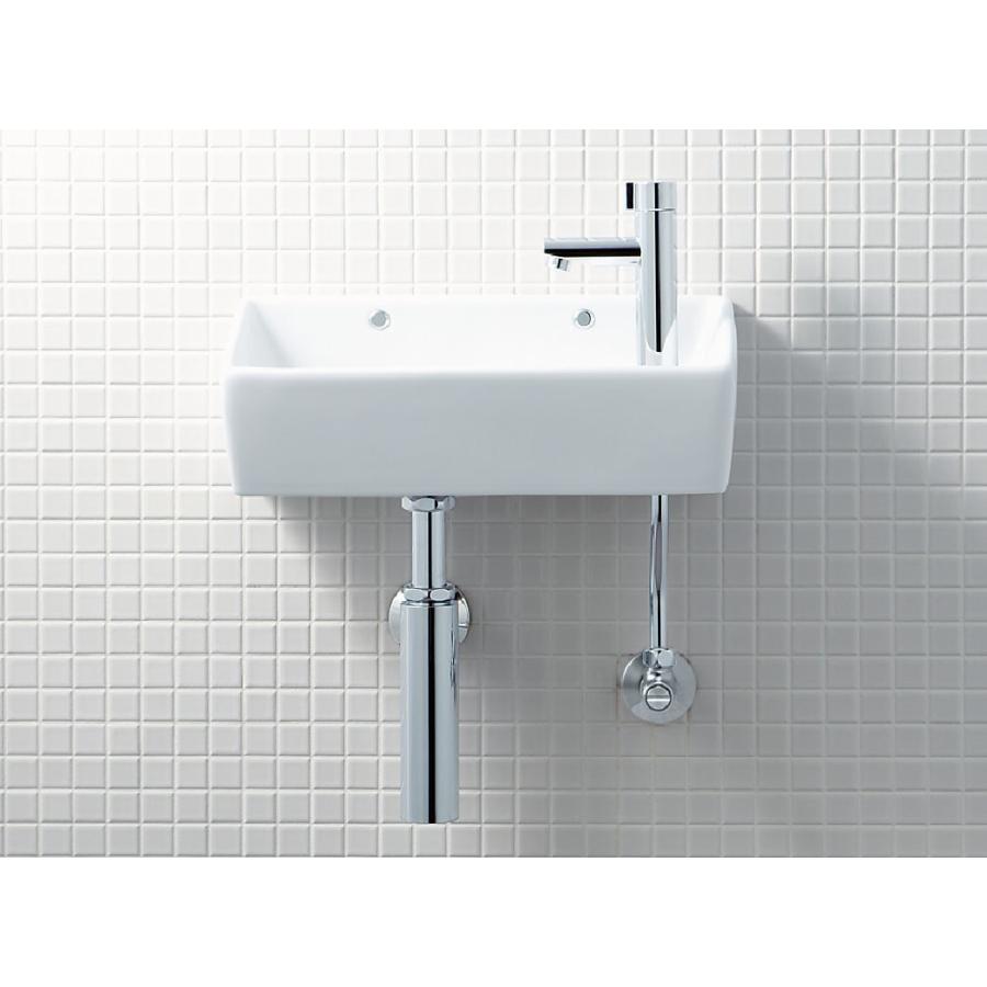L-A35HH YL-A35HH LIXIL INAX 壁付手洗器 手洗タイプ（角形） 床給水・壁排水（ボトルトラップ）