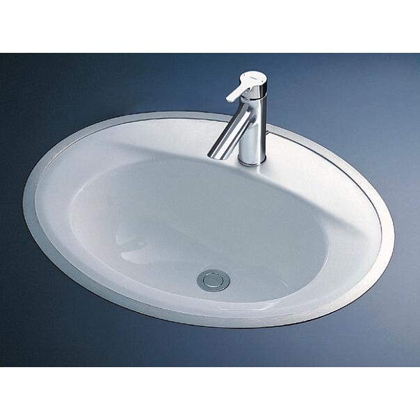TOTO L525RCU + TLG11301J TOTO カウンター式楕円形洗面器セット