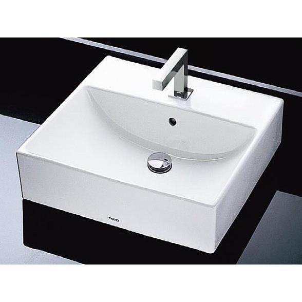 TOTO L710C + TLG07301J TOTO カウンター式角形洗面器セット ベッセル