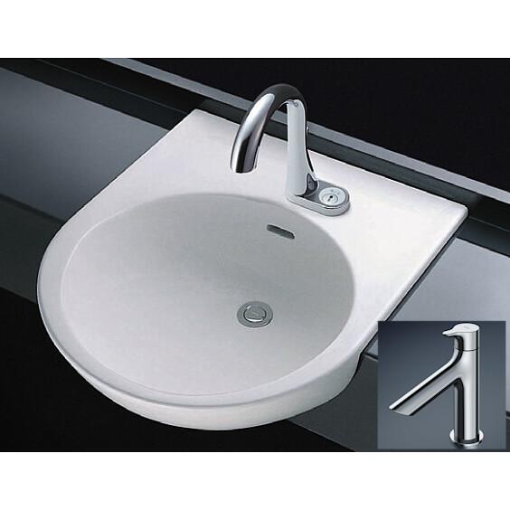 TOTO L830CRU + TLS01101J TOTO カウンター式洗面器セット セルフ
