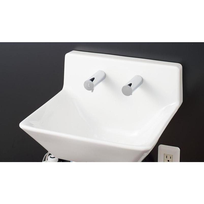 ｟１１｠壁掛け洗面器 TOTO LSC125AA TOTO 壁掛ハイバック洗面器 自動水栓（サーモ・AC100V