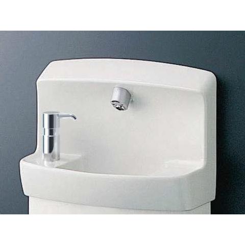 LSE870RNASMR　TOTO　コンパクト手洗器　自動水栓（AC100Vタイプ）Ｓトラップ　電気温水器・水石けん入れ付