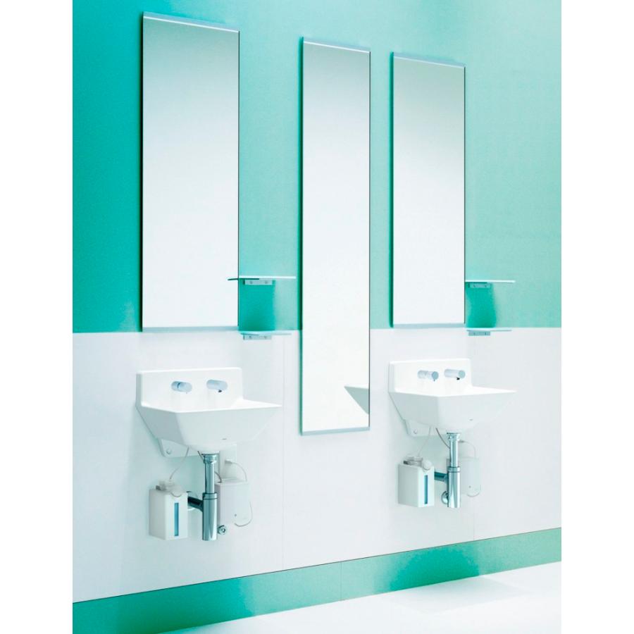 LSF125BNR　TOTO　壁掛ハイバック洗面器　自動水栓・電気温水器(湯水切替・おまかせ節電)　水石けんなし　床排水_1