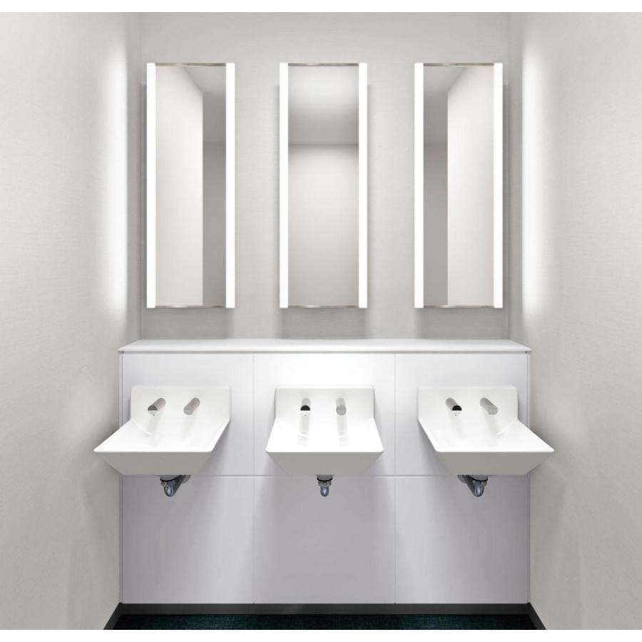 エレミック製　可動式自動水栓付き洗面台 楽天市場】そで付小形洗面器(壁給水・壁排水) 自動水栓セット