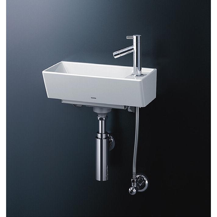 LSH50AB TOTO 壁掛手洗器（角形） 立水栓 ボトルトラップ・壁給水・壁排水