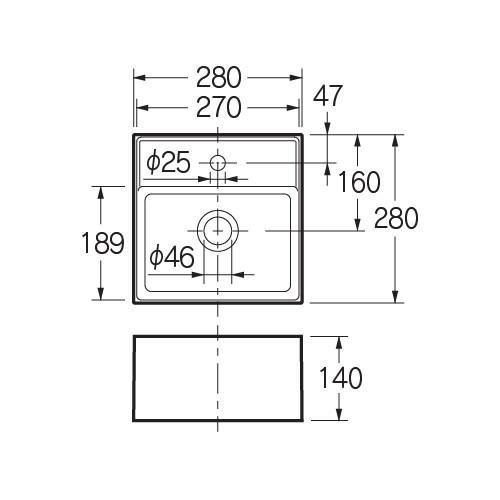 カクダイ（KAKUDAI） MR-260002V 置型手洗器 marmorin（マルモリン
