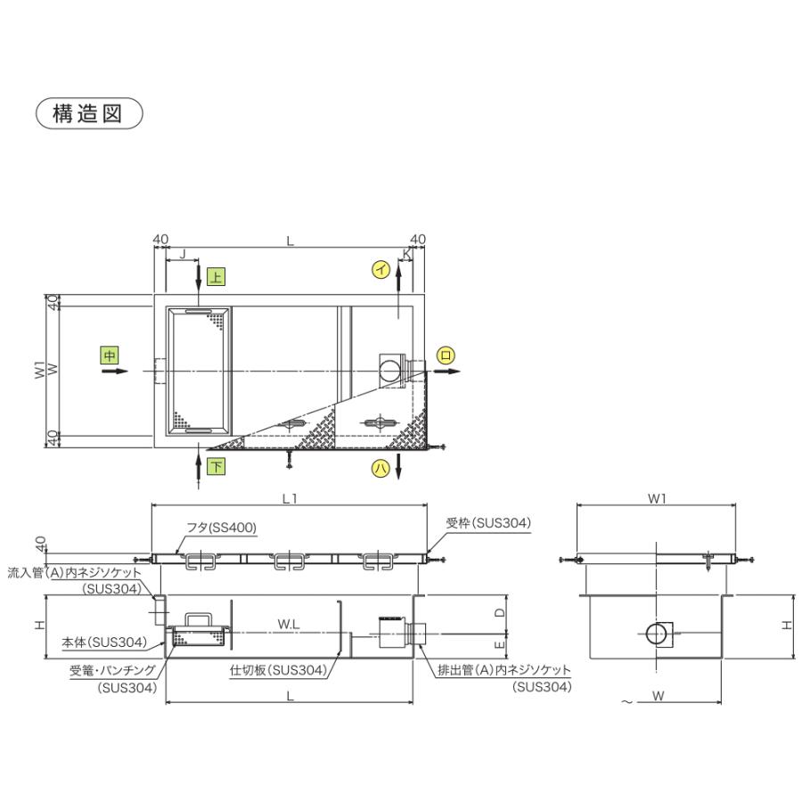 SE-108SA-ZDIII ステンレス製蓋付 下田エコテック SE式 SE-108SA-ZDIII ステンレス製蓋付 下田エコテック SE式