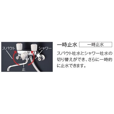 TOTO TMS20CZ TOTO 壁付2ハンドル混合水栓 一時止水ありタイプ 