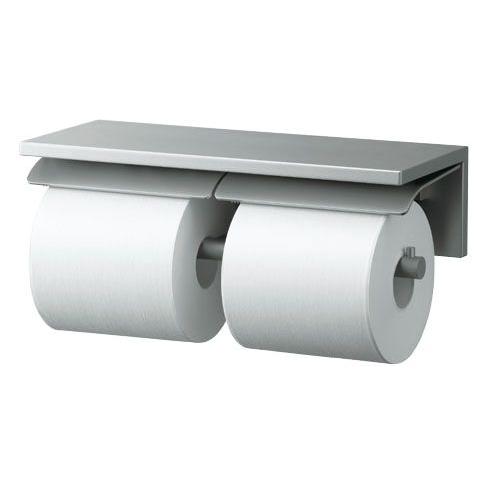 美品　【TOTO】高級感あるガラス製棚の二連紙巻器　YH63GWS ペーパーホルダー■A-4023 TOTO 高級感あるガラス製棚の二連紙巻器 TOTO YH63GWS : スイスイ