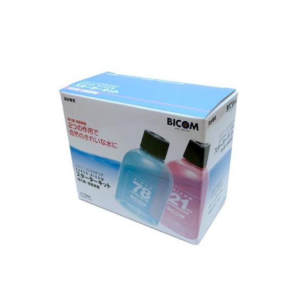 バイコム バクテリア スーパーバイコムスターターキット 淡水用 １１０ｍｌ 硝化菌専用基質１本付 最大91 オフ