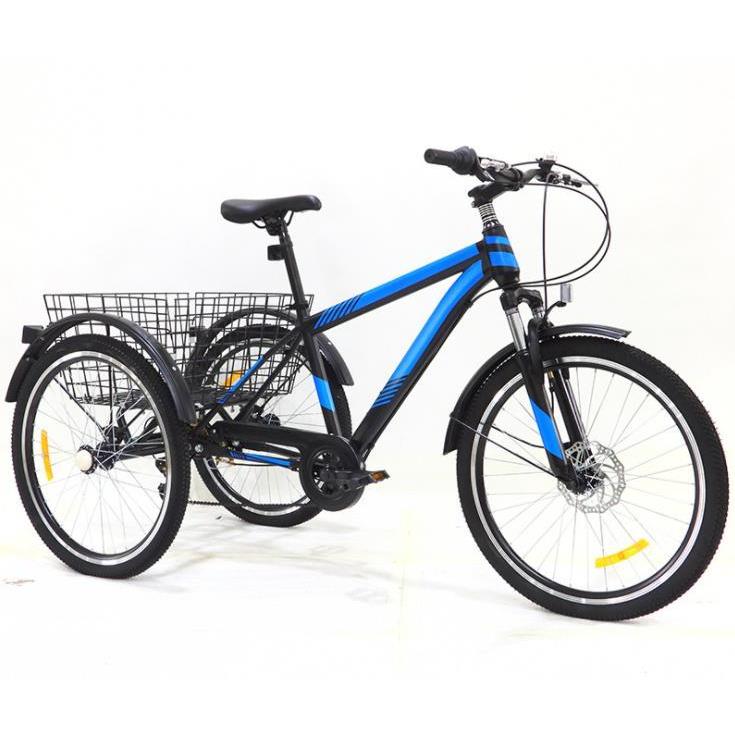 大人の三輪車 マウンテントライサイクル 7スピード三輪バイク 24インチ 大人用 トライクス メンズ レディース クルーザー トライクバイク 大型バスケット付き Rcy186 アクアテック 通販 Yahoo ショッピング