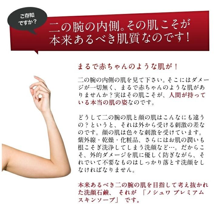 メール便送料無料 / 洗顔石鹸 洗顔 石鹸 せっけん 固形 無添加 毛穴 泡 お試し / noshuwa ノシュワ プレミアムスキンソープ / メール便6点まで｜aquatopia｜06