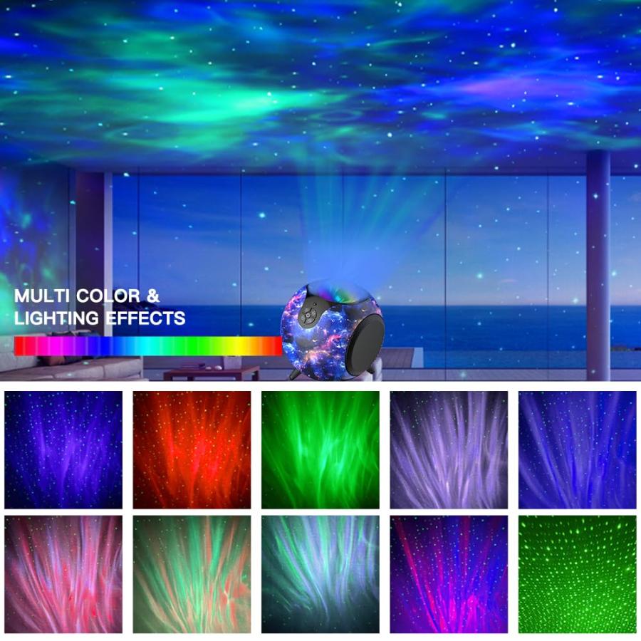 LOHIDY Galaxy Light Projector for Bedroom with Bluetooth Speaker 並行輸入品｜aquavalley-shop｜04