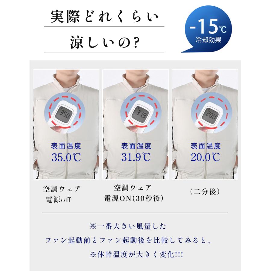 正規品】2026最新モデル 空調作業服 空調ウェア ベスト 16V 30000mAh