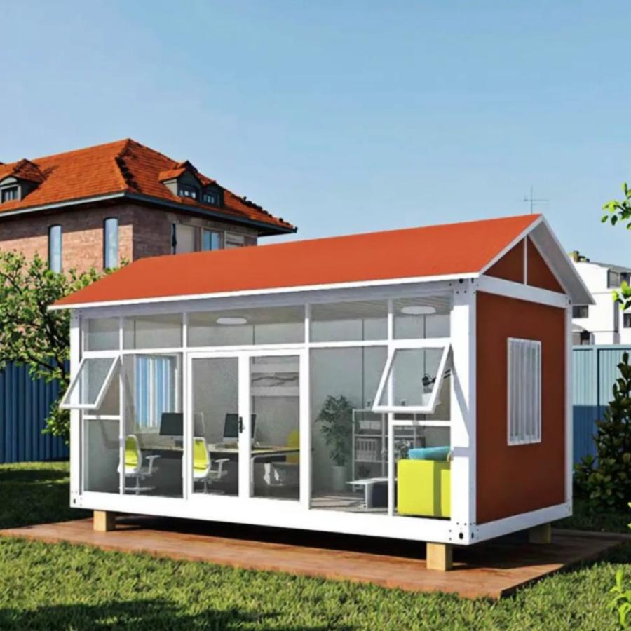 ユニットハウス プレハブ 三角屋根 事務所 店舗 連結可能 倉庫物置