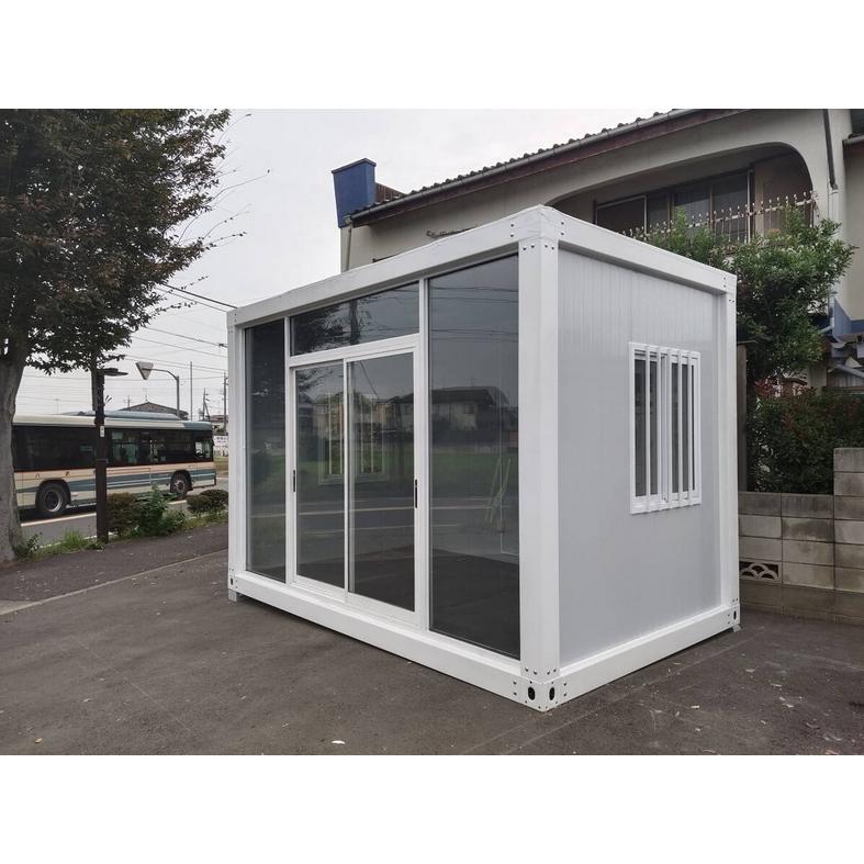 ユニットハウス プレハブ 店舗 ガラスデザイン 事務所 販売店 車庫 