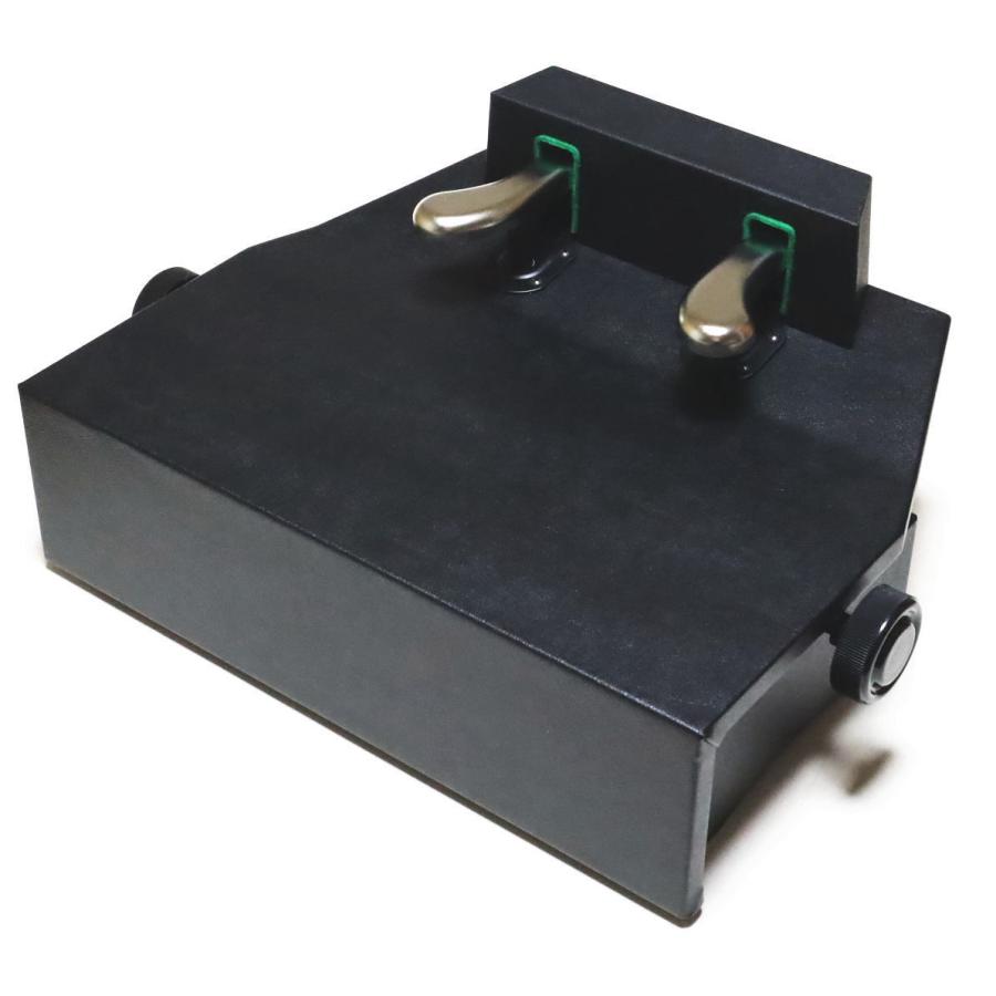 吉澤 PEACOCK ラック式高低調節 ピアノ補助ペダル AX-100 ブラック