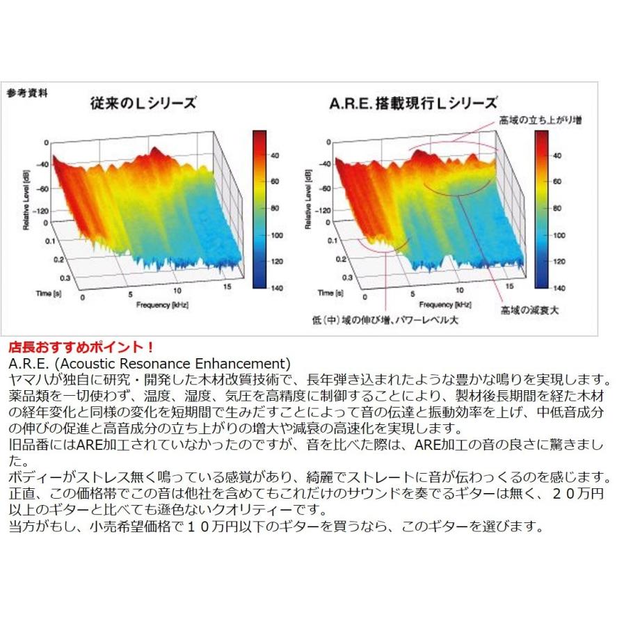 【便利なアクセサリーセット！！】　ライトケース付き　 ヤマハ　フォークギター　LL-6 ARE ブラウンサンバースト ピックアップ搭載｜arabastamusic｜04