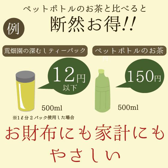 お茶 緑茶 ティーバッグ ティーパック 深蒸し茶 日本茶 静岡茶 徳用 100ヶ入り お得 がぶ飲み深むしティーパック 送料無料 セール｜arahata｜12