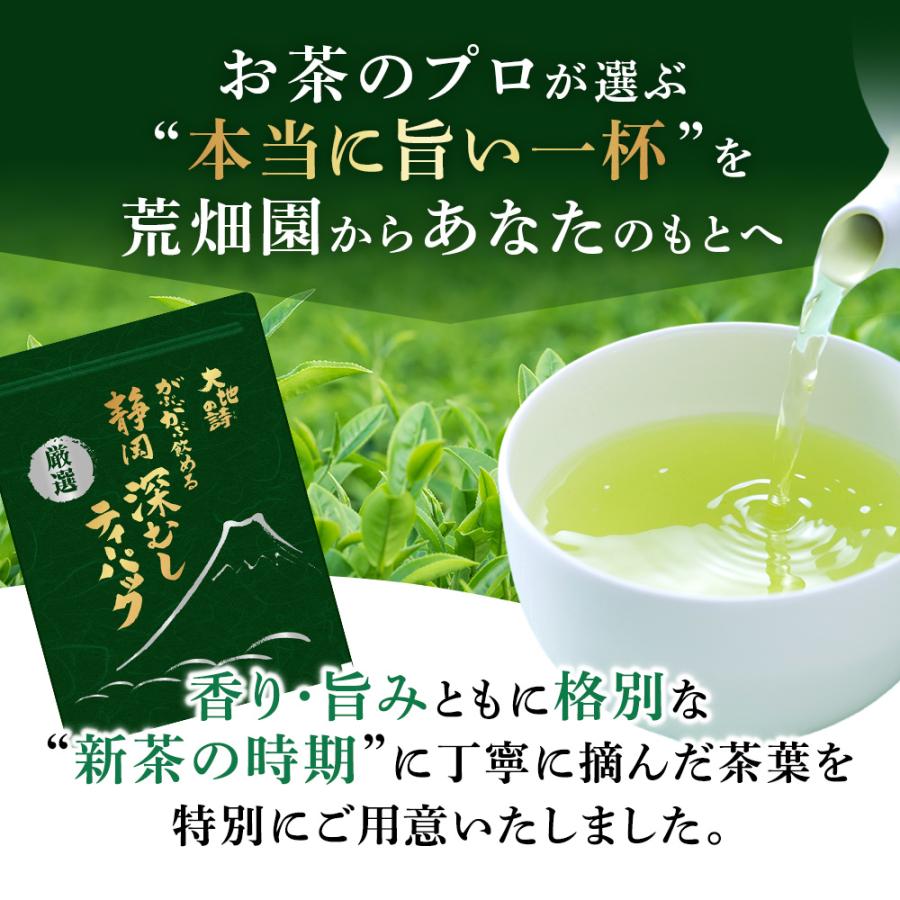 お茶 緑茶 ティーバッグ ティーパック 水出し緑茶 深蒸し茶 日本茶 厳選がぶ飲み深むしティーパック100包 ポイント利用 ポイント消化 爆買 ■30511 | お茶の荒畑園 | 04