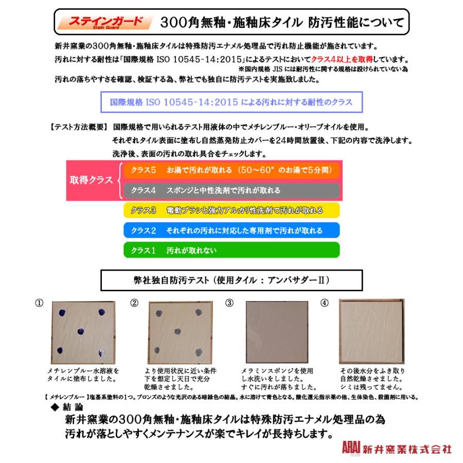 セリフォス タイル 300角 玄関床・屋外床 (全6色)11枚入 滑りにくい