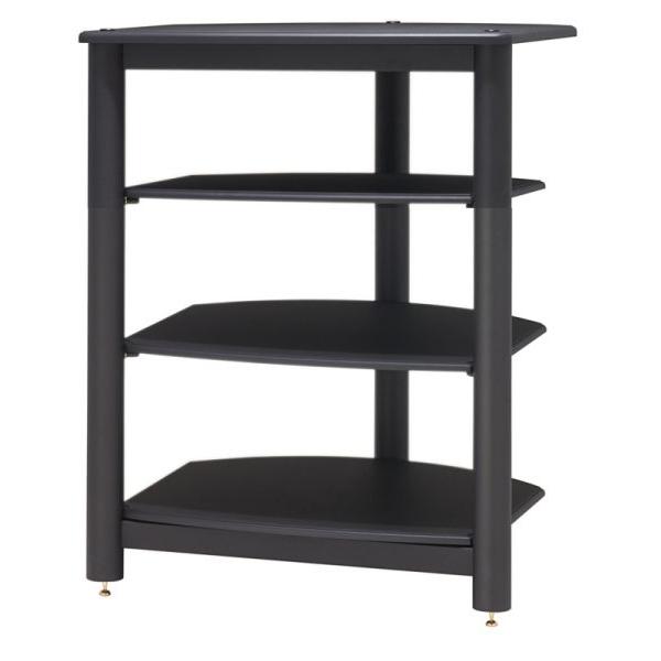 あらいぐま堂限定 高音質 再生音 サウンドマジック Sound Magic PT04BB 4段 マニア向け オーディオラック ブラック仕上げ棚 ブラック支柱