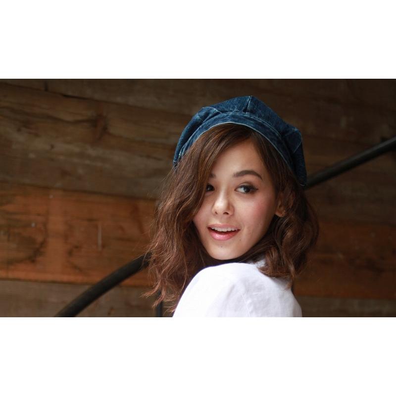 LoLoLavo ロロラボ デニム ベレー帽 デニム雑貨 ユーズド加工 ベレー
