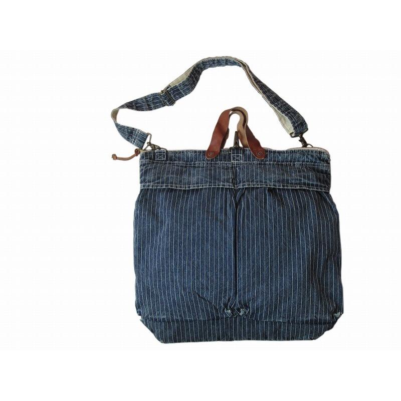 MASTRO マストロ デニム ヘルメットバッグ デニム雑貨 ユーズド加工