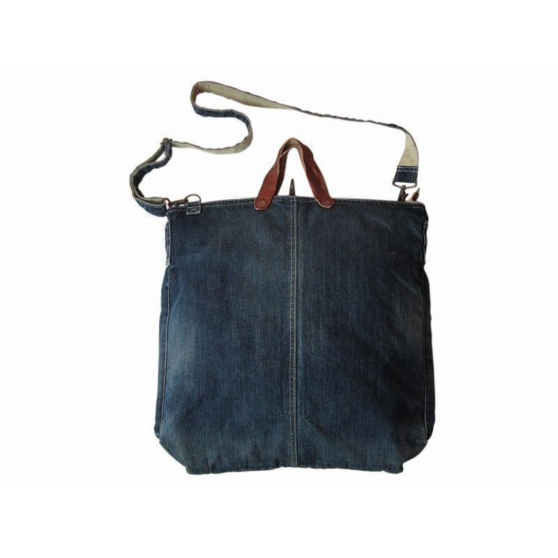 MASTRO マストロ デニム ヘルメットバッグ デニム雑貨 ユーズド加工