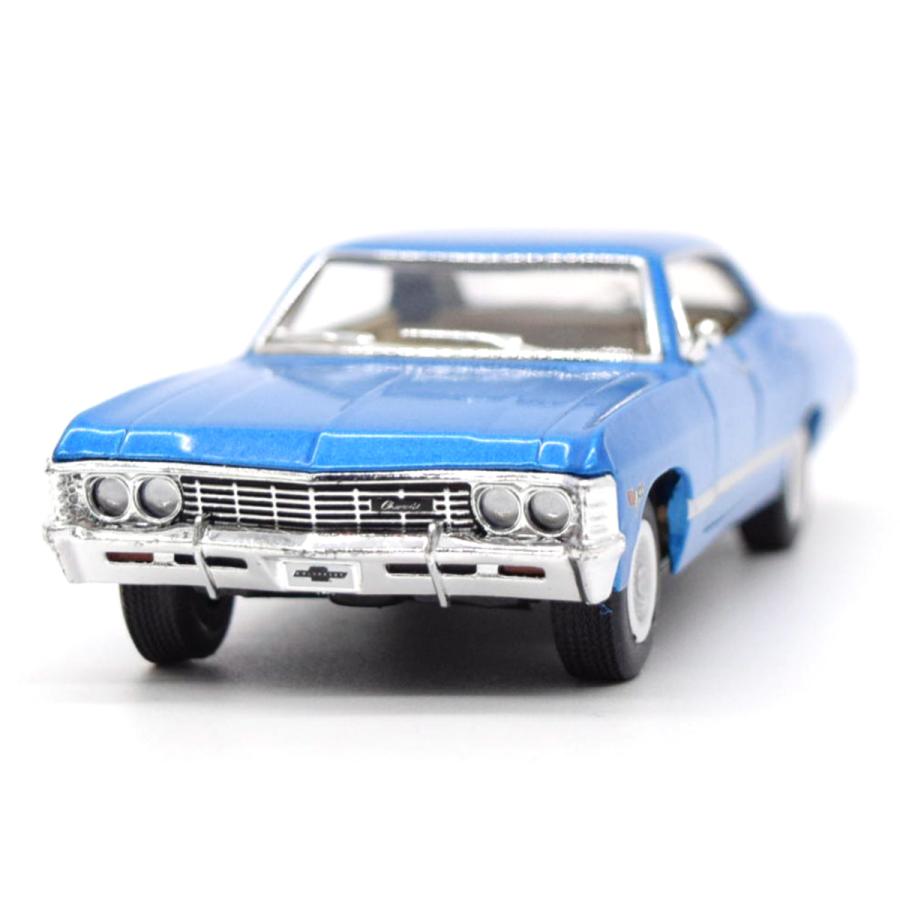 シボレー インパラ CHEVROLET IMPALA ブルー プルバック式 ミニカー 