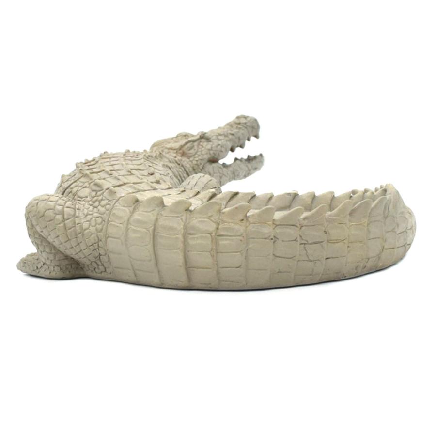 クロコダイル ワニ オブジェ オーナメント 置物 インテリア M