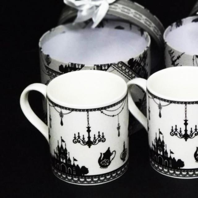 ポイント10倍】 マグカップ 2個セット 箱付き モノトーン