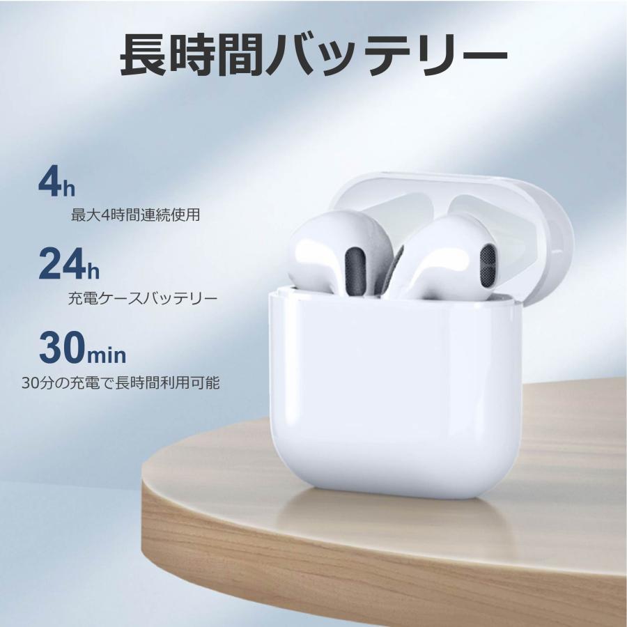 ワイヤレスイヤホン Bluetooth5.3 コンパクト FIPRIN7192 日本語音声ガイド 高音質 重低音 防水 スポーツ iPhone Android ブルートゥース 最新型｜arakawa5656｜06