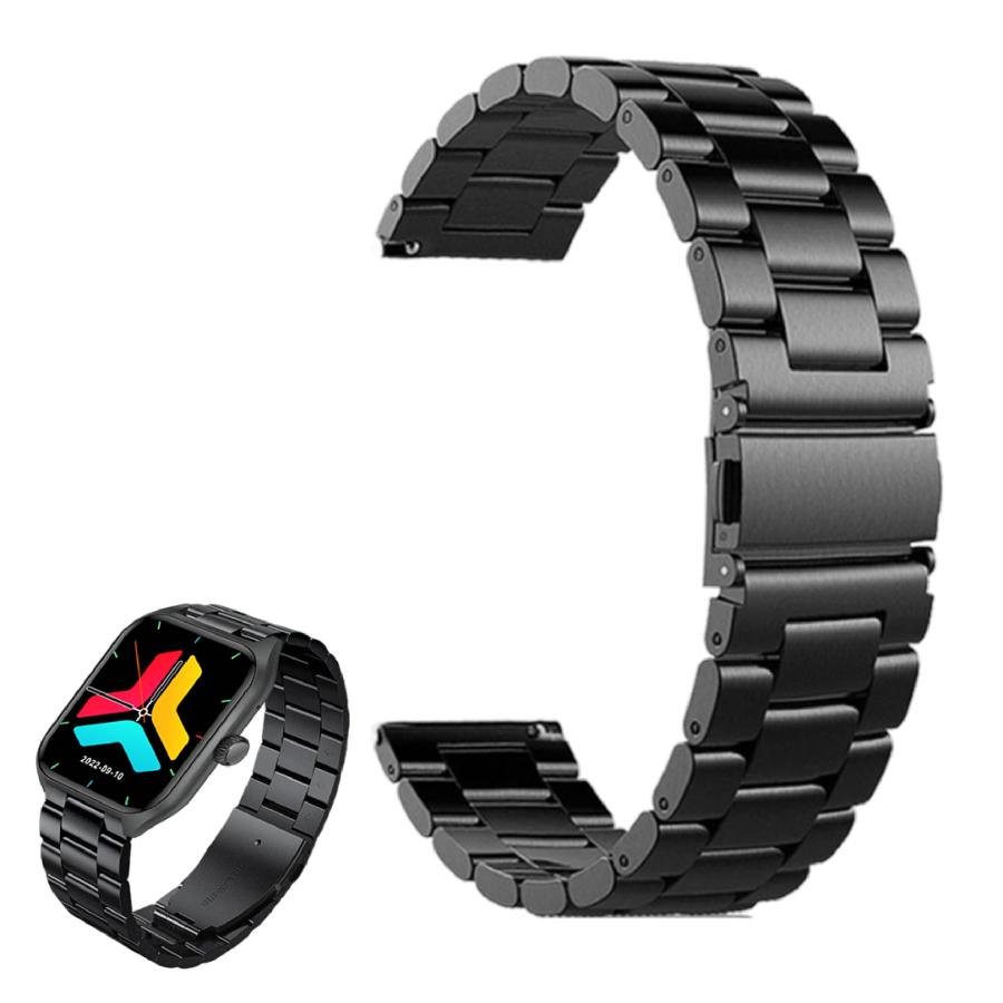 スマートウォッチ 金属 交換バンド ステンレス素材 ベルト バンド幅