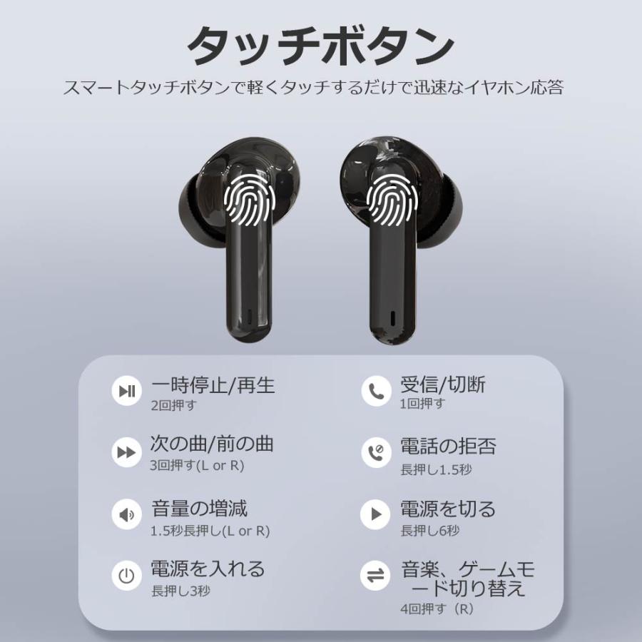 ワイヤレスイヤホン Bluetooth5.4 FIPRIN 7334 コンパクト 高音質 重低音 防水 スポーツ iPhone 16 15 14 Android ブルートゥース 最新型 | FIPRIN | 11