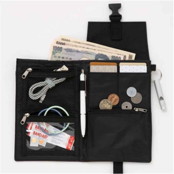 ディーオーディー DOD ウォレット ショルダーバッグ 男女兼用 多機能 WALLET SHOULDER BAG BOOK KHAKI