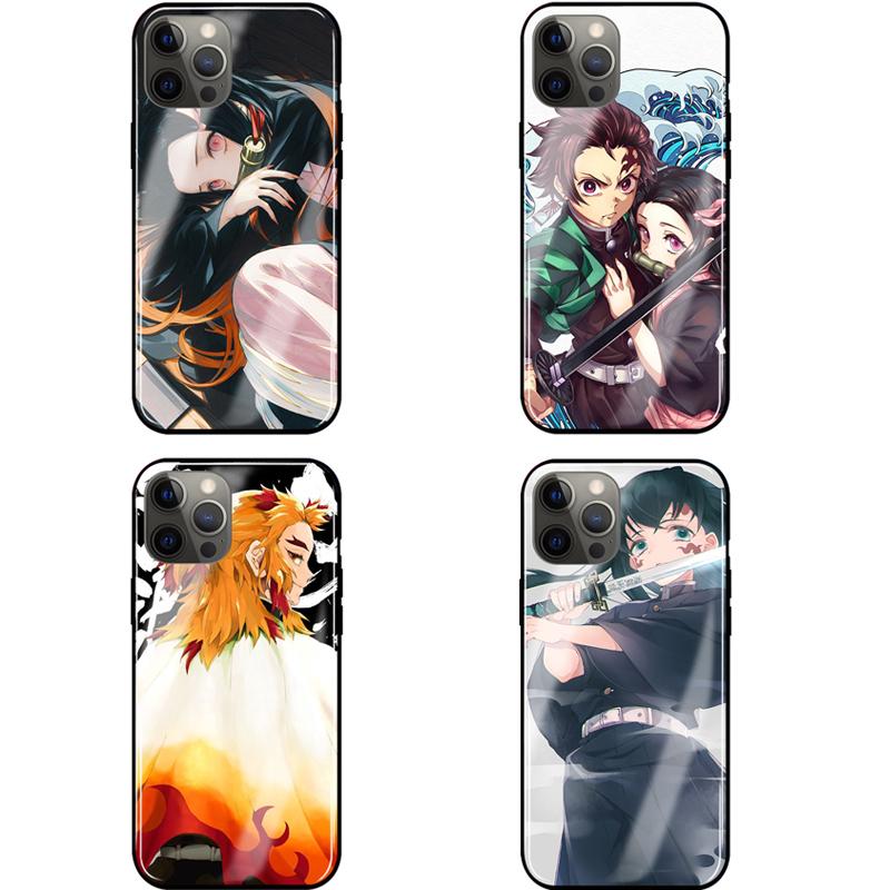 鬼滅の刃 竈門炭治郎 禰豆子 Iphone 6 6s 7 8 Plus Iphonex Xs Max Xr Iphone14 11 Pro Se 12 13 Mini 対応 スマホケース ガラス 鏡面 スマホカバー Wz038 可愛いパンダストア 通販 Yahoo ショッピング