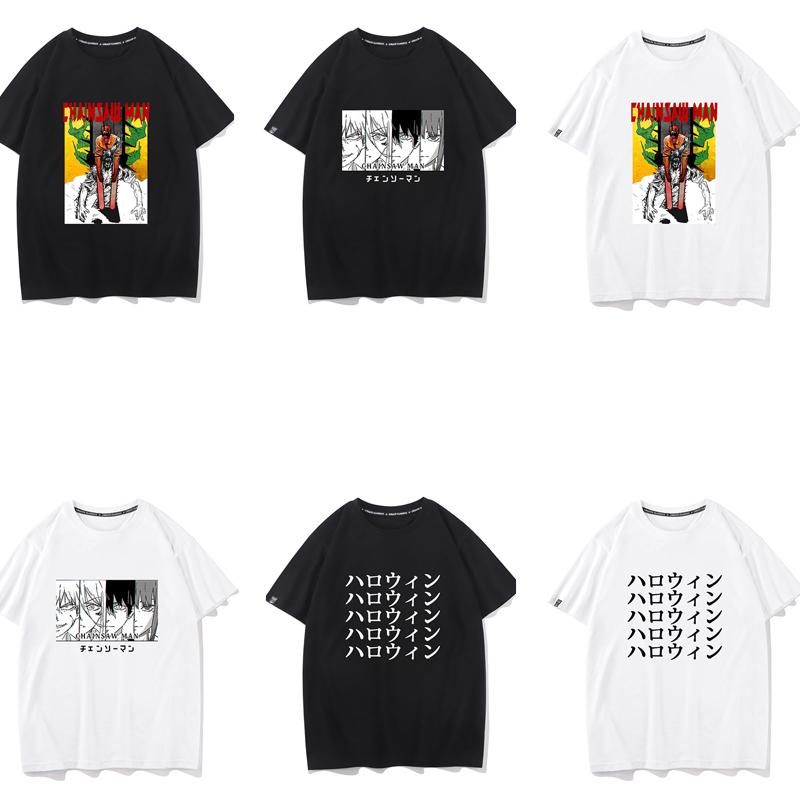 チェンソーマン Tシャツ 半袖 ティーシャツ カットソー 大きいサイズ ジャージ プリント T Shirt カジュアル アニメウエア 学生用 大人用 レディース メンズ Wz152 可愛いパンダストア 通販 Yahoo ショッピング