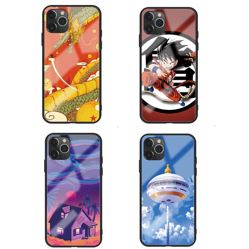 孫悟空 亀 ドラゴンボール Iphone 7 8 Plus Iphonex Xs Max Xr Iphone11 Pro Se 12 13 Mini 対応 スマホケース ガラス 鏡面 強化ガラス Wz177 可愛いパンダストア 通販 Yahoo ショッピング
