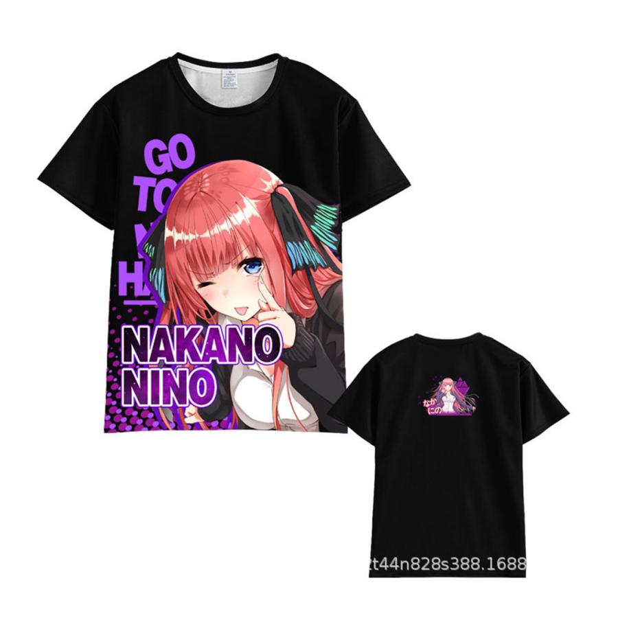 五等分の花嫁 Tシャツ 半袖 大きいサイズ ジャージ 丸襟 カジュアル アニメウエア ティーシャツ カットソー 学生用 大人用 青少年 レディース メンズ 夏服 Wz230 可愛いパンダストア 通販 Yahoo ショッピング