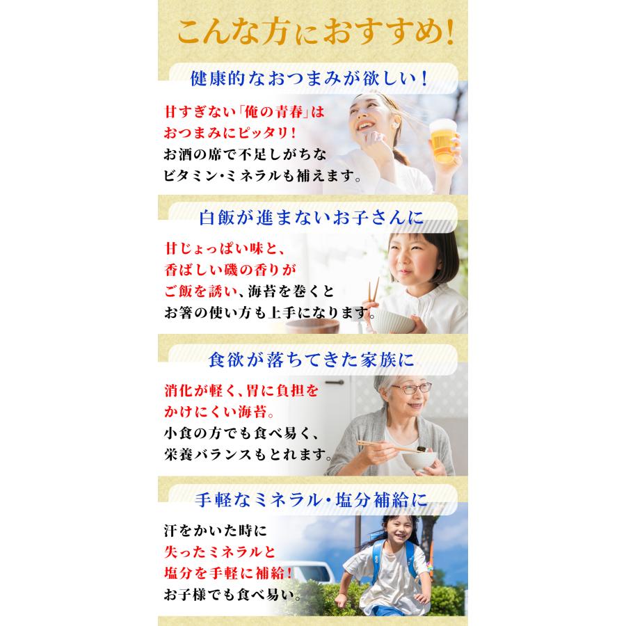 海苔   味付け海苔　訳あり　国産　俺の青春2袋セット 送料無料 ポイント利用 |  | 08