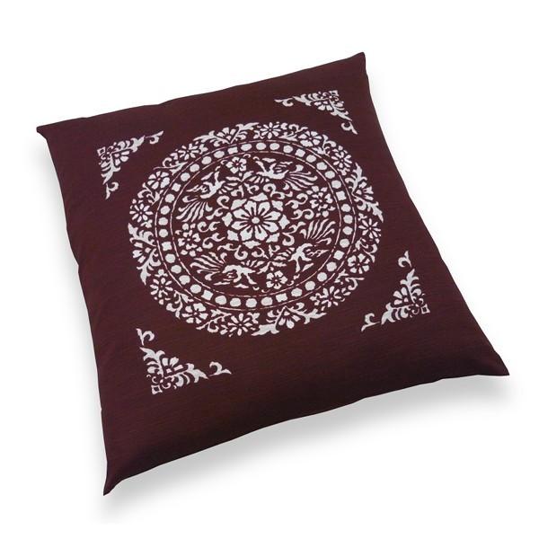 染めから縫製まで日本製の座布団カバー 59×63cm 八端判 正倉院 : 良品