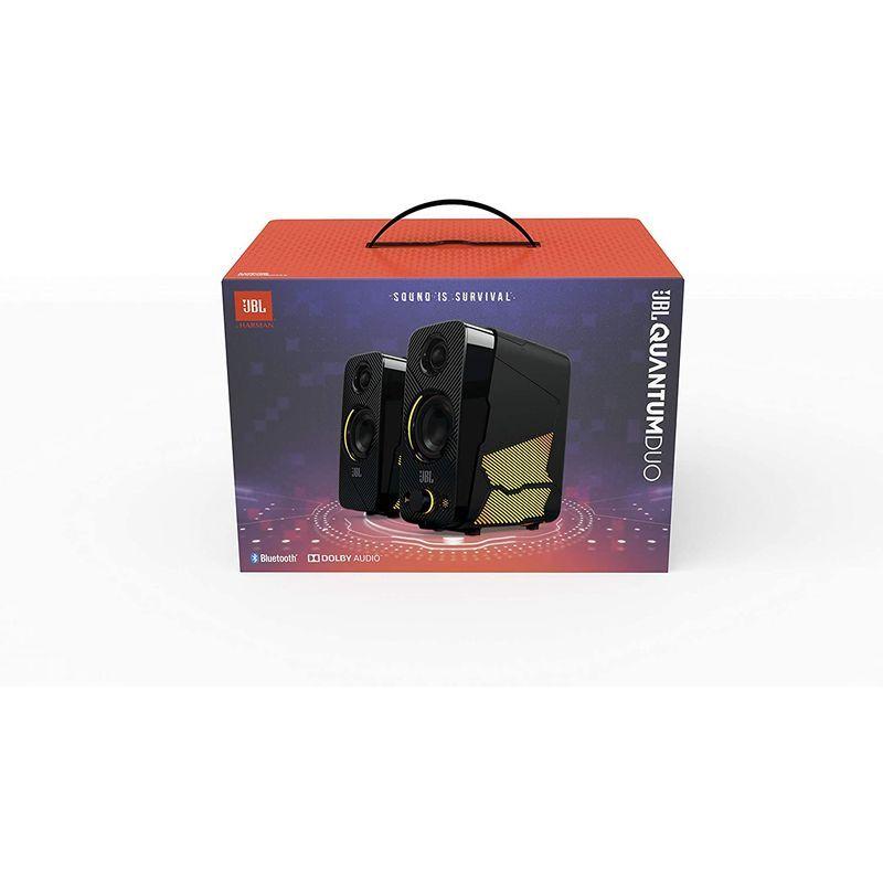 JBL QUANTUM DUO ゲーミングスピーカー/USB 3.5mm 接続/Bluetooth/ワイヤレス スピーカー/サラウンド/ライ QUANTUM DUO ゲーミングスピーカー/USB 5mm 接続/Bluetooth/ワイヤレス スピーカー/サラウンド/ライ