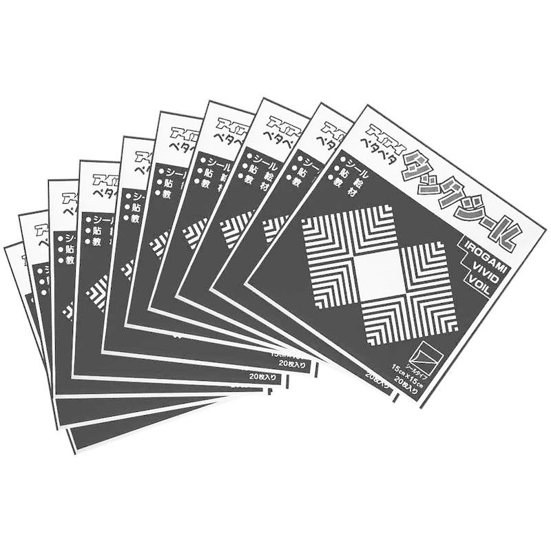 モデル着用&注目アイテム エヒメ紙工 おりがみ タックシールいろがみ 15cm角 黒 10冊入 AI-TS212×10 エヒメ紙工 おりがみ タックシールいろがみ 肌色 K124J