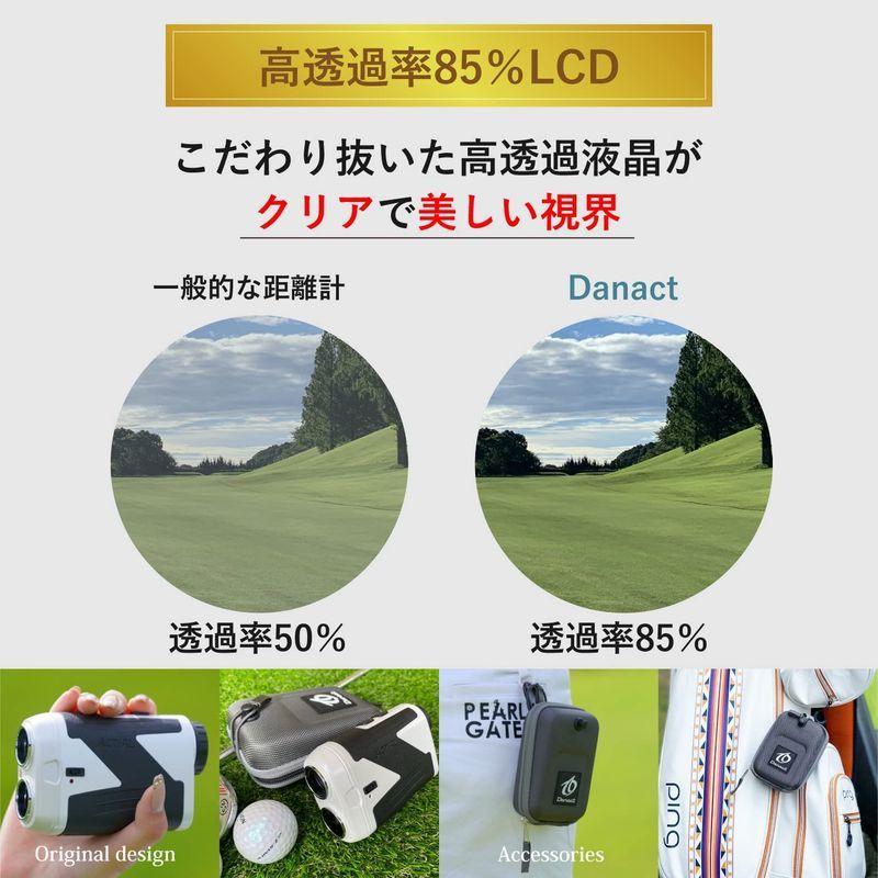 公式Danact ゴルフ距離計 赤色/黒色表示切り替え フラグロック機能 高透過LCD液晶 高低差ON/OFF機能 スマート振動機能 防水性 ゴルフ距離計 赤色/黒色表示切り替え フラグロック機能 高透過LCD液晶 高低差ON/OFF機能 スマート振動機能 防水性