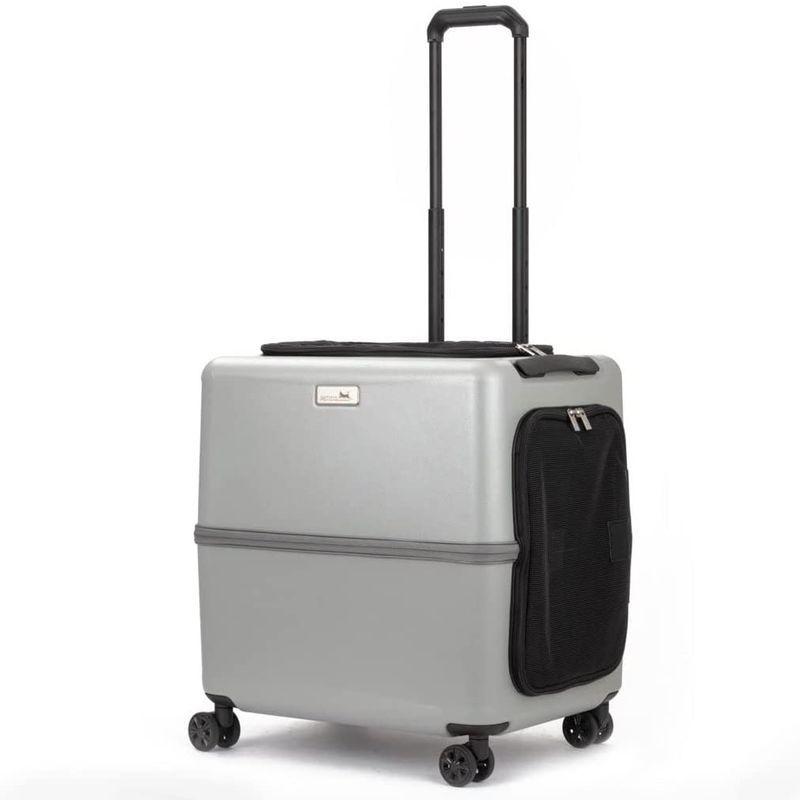 中型犬用 ペットキャリー スーツケースタイプ PETICO (ペチコ）Lサイズ グレー ペットキャリー スーツケースタイプ PETICO ペチコ Lサイズ グレー